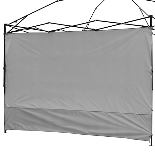 Canopy Sunwall Sidewall Gazebos Tent for 10x10ft Pop up Straight Leg Gray | Waterproof Gazebos Outdoor Instant Canopies 1 Pcs Canopy Sidewall Only - color: Gray, size: 10 x 10 ft (1 piece)