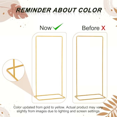 Adjustable Wedding Sign Stand with 2pcs Leather Hanging Straps | Ideal as a Welcome Wedding Sign Holder for Weddings, Baby Showers, Graduation Ceremonies and Other Special Party Occasions. - color: Gold-2PCS