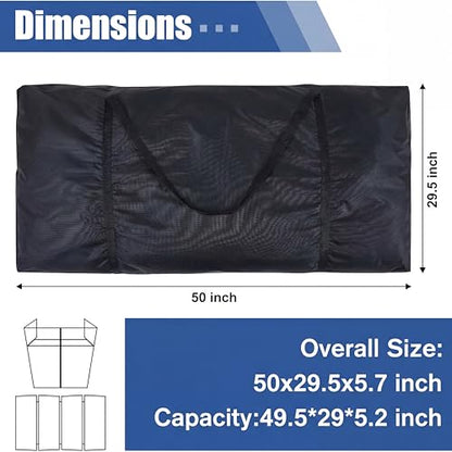 Huhumy DJ facade Carry Bag 50 x 29.5 x 5.7 Inch 1680d Oxford Cloth DJ Booth Facade Panel Carrying Bag Black Portable Equipment Case Reinforced Replacement - size: 50 x 29.5 x 5.7 Inch