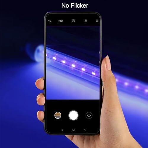 10W 1ft Blacklight Bar T5, 2 Pack UV LED Blacklight, 395-400nm Black Light Tube with USB+Switch+59in Cord, Black Lights for Glow Party, Bedroom, Body Paint, Fluorescent Poster, Birthday - size: T5-2Pack