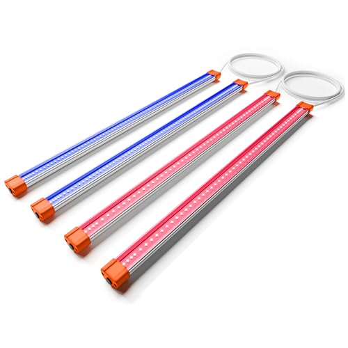 Spider Farmer SUPP-UV30 & IR16 LED Grow Light Bars Set 23.6" (4-Bar) | 365-370nm UV & 730-745nm IR Supplemental Light for Indoor Plants, Grow Tents - size: UVR3016