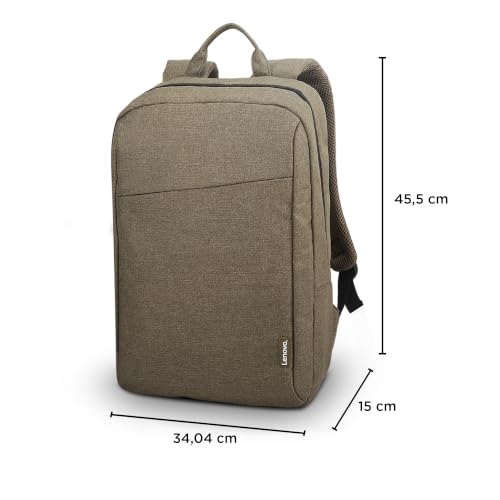 Lenovo B210 15.6-Inch Laptop Backpack, Camo Green – Water-Repellent Computer Bag for Men & Women, Lightweight Travel Backpack with Padded Laptop Sleeve, Durable Casual Daypack - color: Camo Green, size: 15.6 inch