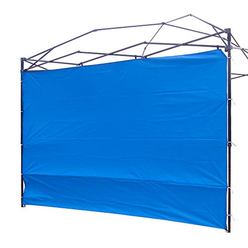 Canopy Sunwall Sidewall Gazebos Tent Waterproof for 10x10ft Pop up Straight Leg Gazebos Outdoor Instant Canopies 1 Pcs Blue Only | Waterproof Gazebos Outdoor Instant Canopies 1 Pcs Canopy Sidewall Only - color: Blue, size: 10 x 10 ft (1 piece)