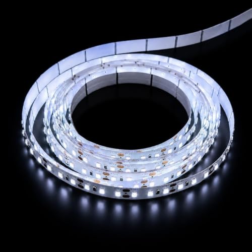 True 365nm UV LED Strip Light, 16.4ft 12V 60W High Wattage Flexible Black Light Tape, 600 High-Density LEDs, Ultraviolet for Resin Curing, Uranium Glass & Glow Party (IP20) - size: IP20