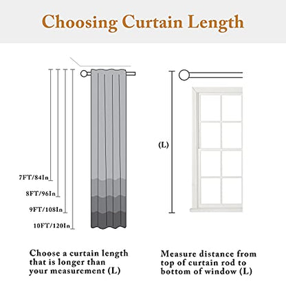 ShinyBeauty Black Chiffon Curtain 2 Panels 2.4ft x 7ft Tulle Backdrop Curtains Window Voile Curtain 84 inch Blackout Curtains Sheer Backdrop Curtains Rod Pocket Elegant Curtains - color: Black, size: 29"W x 84"L (Pack of 2)