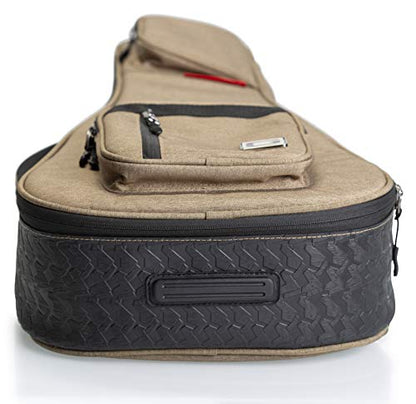 Gator Cases Transit Series Lightweight Soprano Ukulele Gig Bag with Back Pack Straps and Rubberized Base, Tan Exterior (GT-UKE-SOP-TAN) - color: Tan, style: Soprano Ukulele