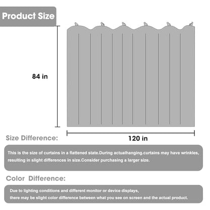 Room Divider Blackout Curtain Track Curtains Wall Dividers Panels Screen for Living Rooms Bedroom Office Privacy Partition Separation, W120 × L84 Inch,1 Panel, Black - color: Black, size: 120"W x 84"L (Pack of 1)