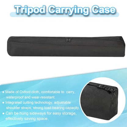 PATIKIL 32.28"x3.94" Tripod Carrying Case, 1Pack Oxford Cloth Padded Tripod Bag with Handles for Light Stands Tripod Photography Accessories, Black - size: 32.28"x3.94"
