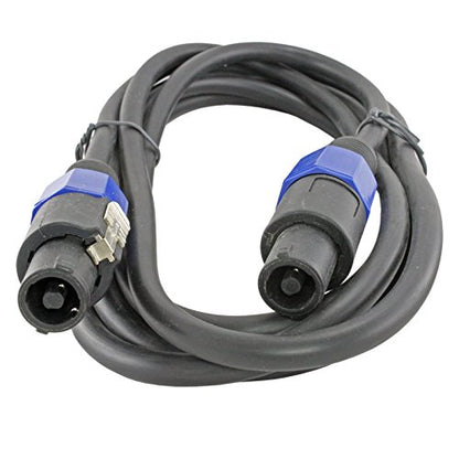 12 Gauge Speakon Compatible Speaker Cables 2 Cable Pack (10 Foot Each speakon to speakon) - color: Speakon to Speakon, size: 10ft