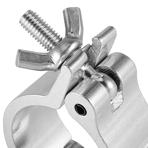 PINGEUI 12 Pack Stage Light Clamp, 2 Inch Aluminum Alloy Stage Lighting Clamp, Heavy Duty O Truss Clamp for DJ Lighting Par Lights Spot Lights, Fit for 48mm-52mm OD Pipe/Tube, Max Load 485 lbs