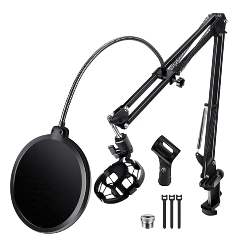 BILIONE Versatile Boom Arm Stand for Desk, Adjustable Microphone Stand Kit - size: Boom Arm