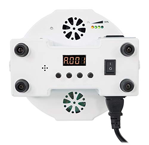 Rockville Battery PAR 50 White Rechargeable Up-Light 4-Pack with RLB30 Bag | 8-10 Hour Runtime, 18x 1W RGB LEDs, 3-Pin XLR In/Out, 7 DMX Channels, Sound Activated, 4 Remotes, DJ Wash Lighting, 5-Items