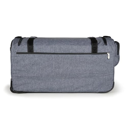 Mavii Deluxe Dance Bag with Garment Rack, 28 Inch Rolling Duffel for Competitions & Travel, Patent-Pending Stability Frames, Lightweight Aluminum Rack, Wheeled Upright Luggage, Heathered Gray - color: Grey-Deluxe 28"