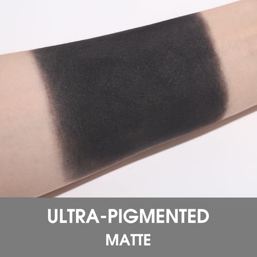 UCANBE Black Single Eyeshadow Palette, Highly Pigmented Matte Eye Shadow Powder, Professional Long-Lasting Waterproof Makeup Palette - color: 13 Black
