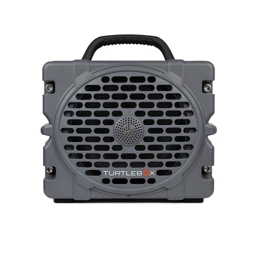 Turtlebox Grande, Largest Outdoor Bluetooth Speaker, Waterproof, Gray - color: Gray