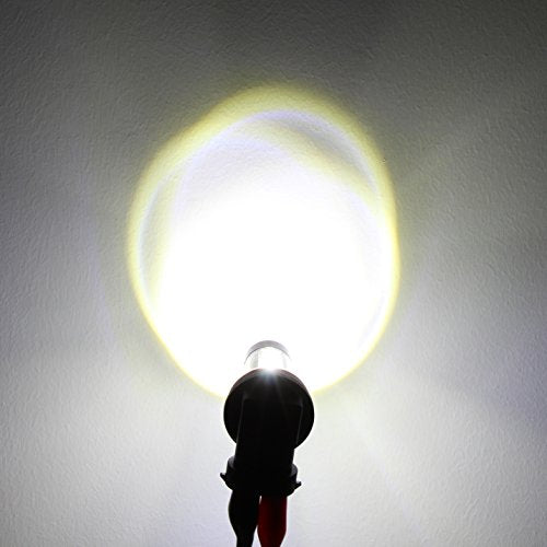 Alla Lighting Premium 80W LED Fog Lights Bulbs Upgrade, 6000K Xenon White Extremely Super Bright 12V Lamps Replacement (H8/H11/H16) - size: H8/H11/H16