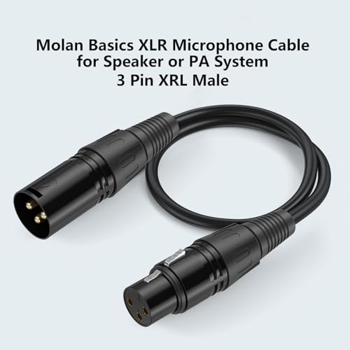 2 Pack XLR Cable, Male to Female Microphone Cable Oxygen-Free Copper (OFC) Mic Cord for Speaker Podcast Audio Mixer DMX Effector Amplifier Sound Card(A, 15Feet) - size: 15Feet, style: A
