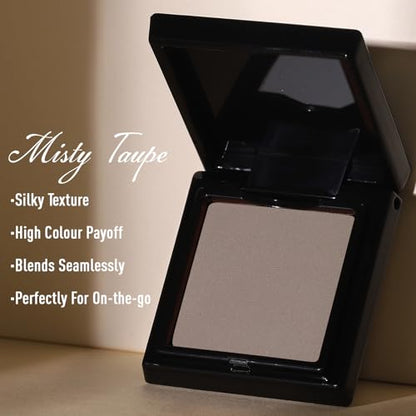 UCANBE Misty Taupe Single Eyeshadow Palette, Neutral Mini Matte Eye Shadow Powder, Highly Pigmented Professional Long-Lasting Waterproof Makeup Pallet for Daily Makeup, Office, Smoky Looks, Contouring - color: 24 Misty Taupe