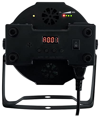 Rockville Battery PAR 61 36W Rechargeable RGBWA+UV DMX Wash Light, 25 Degree Beam, Replaceable Batteries, IR Remote, Sound-Activated, for DJs and Events | 12-18 Hour Battery Life, Stage Lighting, Remote Included, Sound Activated, Strobe, 6/10 DMX Channels