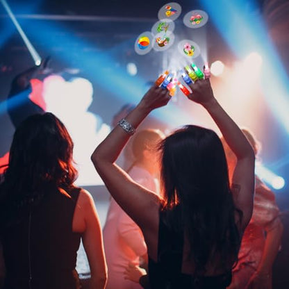 Capoda 36 Pcs Summer Hawaiian Party Favors Tropical Luau LED Finger Lights Beach Gifts Glow in The Dark LED Gifts Hawaii Light Ring for Summer Party Supplies Goodies Bag Piñata Filler Prize