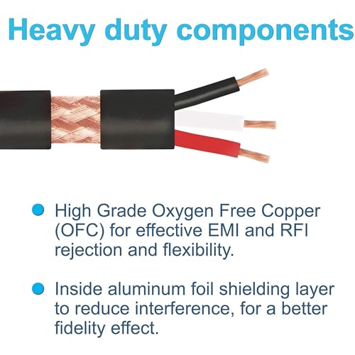 HQRP 2-Pack 3-Pin XLR Female to 5-Pin XLR Male DMX Lighting Cable 6 Inches, Compatible with Studio Light, DMX Stage Light Turnaround, Microphone, Mixer, 3-Pin XLR Female to 5-Pin XLR Male Adapter
