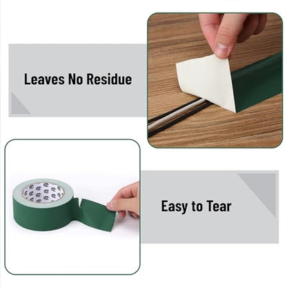 Bates- Gaffers Tape 2 Inch x 23 Yards, Gaffer Tape 2 Inch, Polyethylene-Coated Cloth, Non-Reflective, No Residue - color: Green, size: 2 Inch x 23 Yards