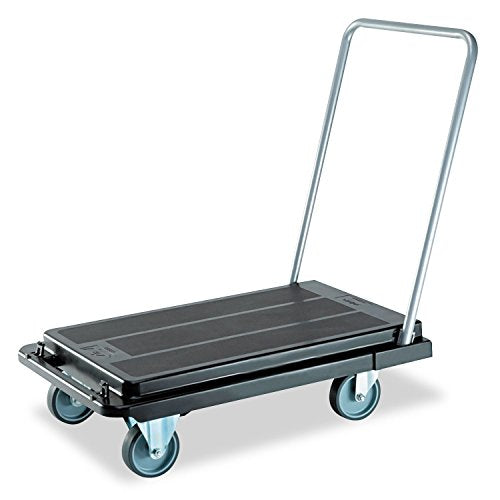 Deflecto Foldable Platform Cart Dolly, Heavy Duty Casters, 500 lb Capacity, Black - style: 500 lb Capacity