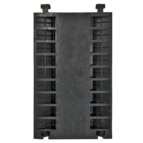 Electriduct Cable Protector 3 Channels 2.4" x 2.4" Traffic Hose and Wire Cover Rubber Black Base with Yellow Lid (3 Feet) 18,000 lbs/axle - Pack of 12 - color: Black/Yellow - 3 Channels (2.4 Inch), size: 12 Ramps