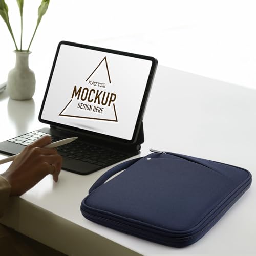 MoKo 13-14 Inch Laptop Sleeve Bag Padded Protective Carry Case with Handle | Fits Mac Neo 13-inch A18 Pro, Mac Pro 14-inch M5/M4/M3/M2/M1 and Air 13-inch M5/M4/M3/M2/M1, Indigo - color: Indigo, size: 13-14 inch