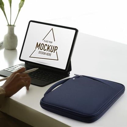MoKo 13-14 Inch Laptop Sleeve Bag Padded Protective Carry Case with Handle | Fits Mac Neo 13-inch A18 Pro, Mac Pro 14-inch M5/M4/M3/M2/M1 and Air 13-inch M5/M4/M3/M2/M1, Indigo - color: Indigo, size: 13-14 inch