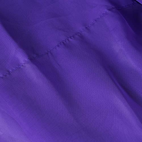 TABLECLOTHSFACTORY 10FT Premium Fire Retardant Purple Sheer Voil Curtain Panel Backdrop - Premium Collection - color: Purple, size: 120"W x 120"L (Pack of 1)