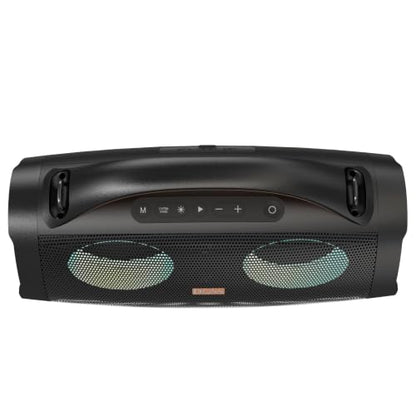 DOSS Extreme Boom+ Loud Bluetooth Speaker with 100W Stereo Sound, Extra Bass, 20H Playtime, Party-Sync Led Lights, Built-in Power Bank, IPX6 Waterproof Outdoor Speaker for Camping, Travel-Copper Gold - color: Gold