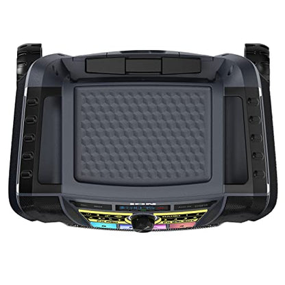 ION Block Rocker XL 220W Bluetooth Outdoor Speaker with Wheels | Water Resistant, Radio, Karaoke Mic, USB Charging, Stereo Linking, Bass Boost and App Control, for Parties and Outdoor Events - style: 220W water-resistant