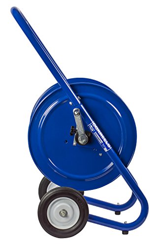Coxreels 117-3-200-DM Hand Crank Dolly Hose Mount | Water Hose Cart with Wheels | Industrial Water Hose Reel Cart | Mobile Reel for Garden Hose | Fits 3/8'' x 200' Hose | 21” x 19” x 36.25” - size: 3/8" x 200'