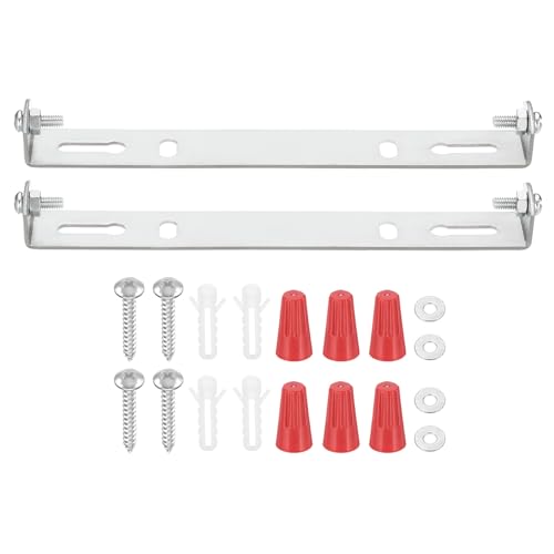 PATIKIL 150mm (5.9") Universal Light Fixture Mounting Bracket Kit, 2 Set Light Crossbar Ceiling Light Plate with Screw for Wall Lights Ceiling Lighting Pendant Chandelier - size: 150mm (5.9")