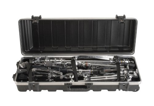 SKB Compact Stand Case 36-1/2 x 11-7/8 x 8-1/4 with Wheels & Straps, TSA Latches, Over molded Handle | TSA Latches for Air Travel, Over-Molded Tow Handle, Straps Included, Holds Stands and Pedals, Rugged 36.5 in. Shell - size: 36-1/2 x 11-7/8 x 8-1/4 inch