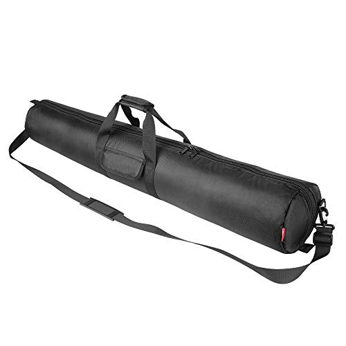 HEMMOTOP Tripod Bag All-Around Thick Padded Case Portable 47x7 in -R12018 | Heavy Duty, Nylon, Hand-Held and Shoulder-Back, 2 Zippered Pockets, for Carrying Speaker Stand, Fishing Pole, Telescope - size: 47" L x 7" D