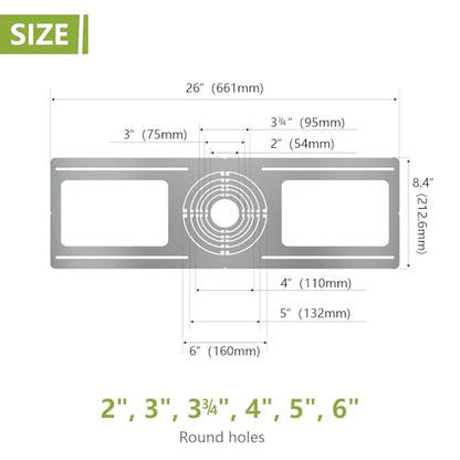 72-Pack New Construction Mounting Plate, 2-3-4-5-6in, LED Recessed Lighting Housing Kits, Flat Steel Rough-in Bracket Fixture for LED Light Bar, Shallow Recessed Lighting Housing Plate - color: Symmetric 2-3-4-5-6", size: 72 Pack