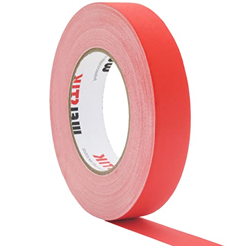 WELSTIK 1 Pack Red Gaffers Tape,1" X 60 Yards -Gaffers Tape Used for Film,Studio and TV Shooting,Theater,Stage Production,Automotive Industry,Sports Production,Non-Reflective, Easy to Rip - color: Red