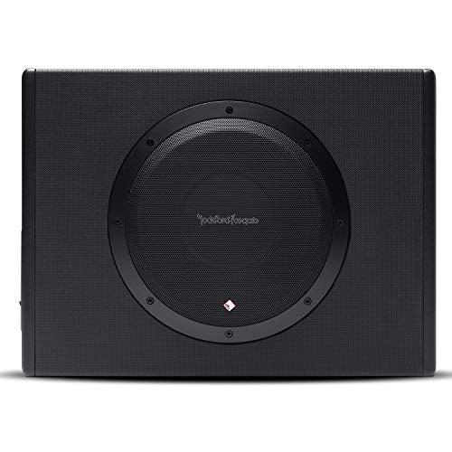 Rockford Fosgate Punch P300-10 Amplified 10" Subwoofer in Enclosure | All-in-One, Single Sub, Sealed and Powered by an Internal 300-Watt Amplifier - size: 10 Inches