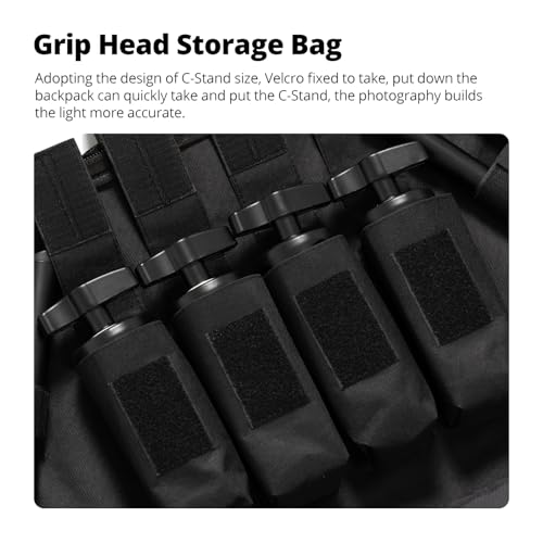 AMBITFUL PB20 Heavy-Duty Carrying Case for C-Stand/Tripod | Waterproof Tote Bag, for Light Stands, Boom Arms, Fishing Rods & Scopes, Photography & Fishing, Heavy-Duty Protection