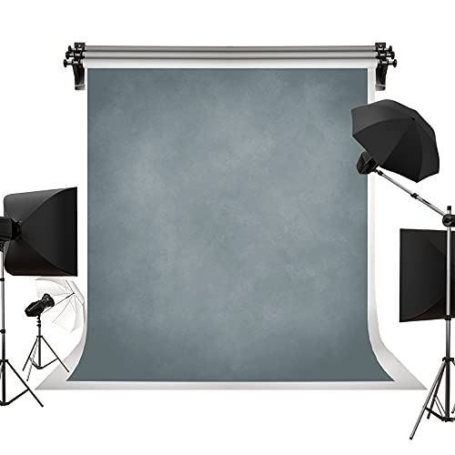 Kate 5x7ft Abstract Blue Grey Backdrop Portrait Backdrops for Vintage Photography - color: Blue Grey