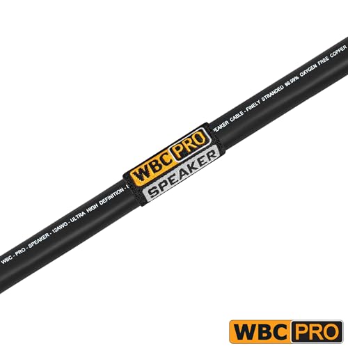 10 Foot - WBC-PRO-SPEAKER-12 AWG (2 Core Config.) – High-Purity OFC (99.99%) – Pro-Grade – High-Definition Loudspeaker/DJ/PA Speaker Cable with Neutrik NL2FXX-W-S 2-Pole Silver SpeakON Connectors - size: 10 FT