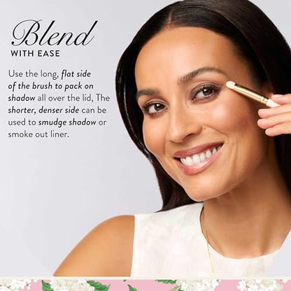 LAURA GELLER Makeup Brushes - Dual-Ended Eyeshadow Brush, Limited Edition Draper James Design - style: 23 Dual-Ended Eyeshadow Brush (Limited Edition)