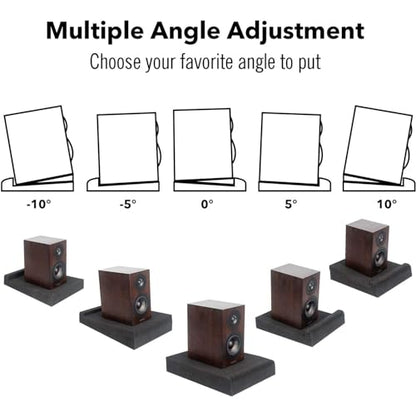 JBER 2 Pack Isolation Pads, Studio Monitor Speaker Isolation Foam Pads | Suitable for 6-8 Inch Speakers, High Density, for Sound Improvement Prevent Vibrations, Elevates Audio, 13" × 10.65" × 1.8" - size: LARGE for 6"-8" MONITOR