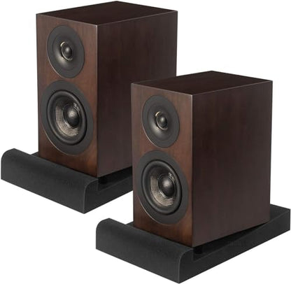 JBER 2 Pack Isolation Pads, Studio Monitor Speaker Isolation Foam Pads | Suitable for 6-8 Inch Speakers, High Density, for Sound Improvement Prevent Vibrations, Elevates Audio, 13" × 10.65" × 1.8" - size: LARGE for 6"-8" MONITOR