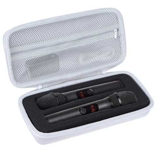 Storage Case Compatible with JBL Wireless Two Microphone System - color: Gray
