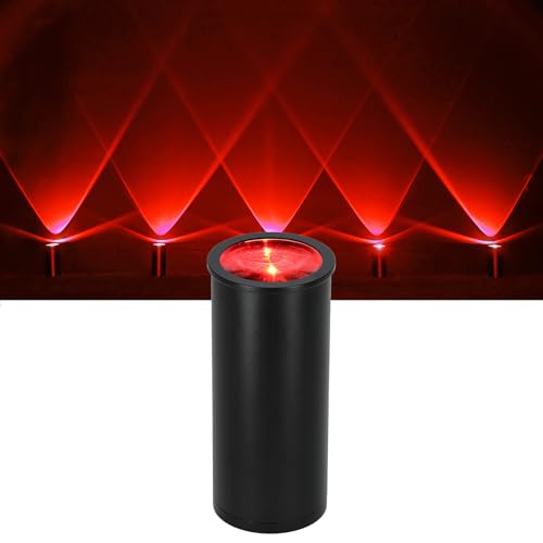 Rockville MINI Halo Black DJ Wall Wash Up Light Effect, 17 Hour Battery Power, Wireless DMX, RF Remote | Wireless DMX, RF Remote, 10-17 Hr Runtime, Compact Aluminum, Sound Activated, LCD Display, Adjustable 31-64 Degree Lens - color: Black