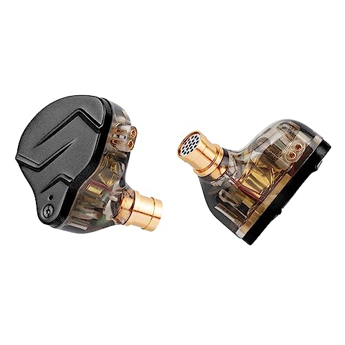 Linsoul KZ ZSN PRO X 1BA+1DD Hybrid Driver IEM HiFi Wired Earbuds | Metal HiFi in-Ear Monitor with Detachable Recessed 2Pin Cable, Zinc Alloy Panel, without Mic, Grey - color: Grey, style: Without Mic