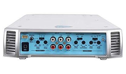 Rockville RXM-F4 Marine 4 Channel Amplifier, 2400W Peak / 600W RMS, PA Mic